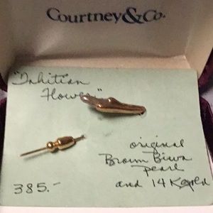 Original Tahitian pearl 14k gold